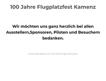Tablet Screenshot of flugplatzfest-kamenz.de